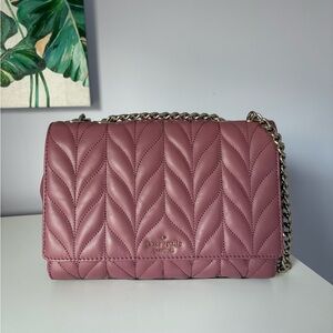 Kate Spade Briar Lane Plumberry Quilted Convertible Shoulder Bag